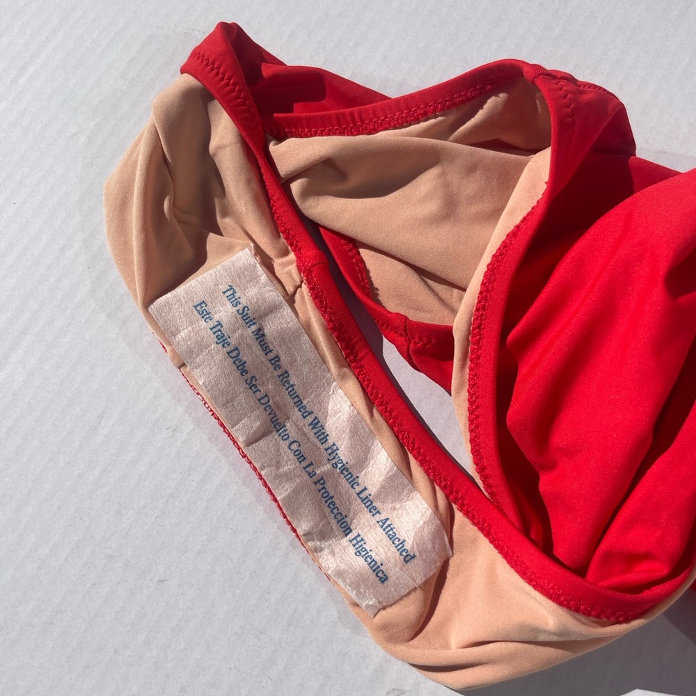 NWT J.CREW Underwire One-Piece Swimsuit Sz. 8 Red - Picture 7 of 7